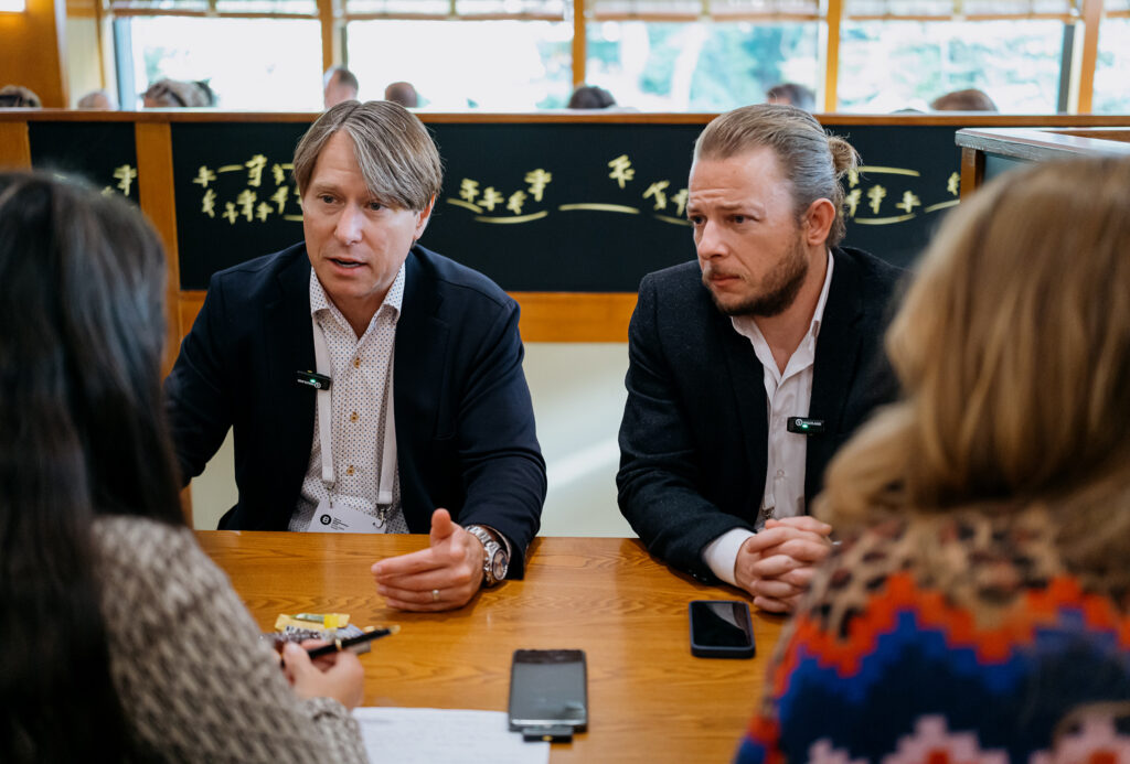 Industry experts Dustin Parkman and Burak Boyaci participating in a media interview, a great platform for sharing insights and knowledge.