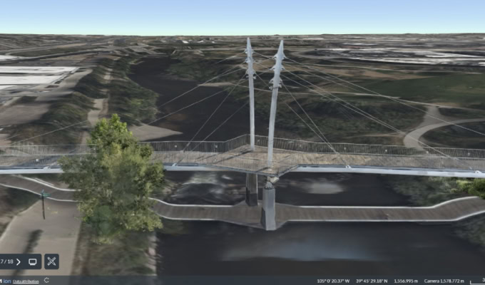 Bentley announced the availability of reality modeling services in Cesium, advancing its open platform for the built and natural environment. (Image courtesy of Bentley Systems)